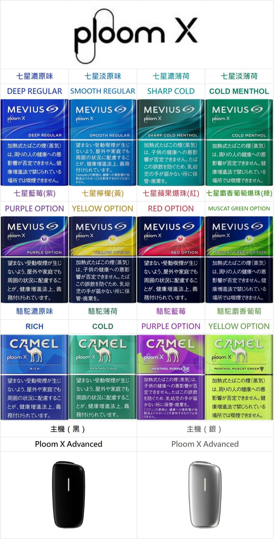 日本七星・駱駝加熱菸 EVO 煙彈推薦|Ploom AURA 專用・14 款|711 到付 1 日本七星加熱煙 駱駝加熱菸 EVO煙彈 Ploom Aura加熱煙主機專用 711到付 產品實拍