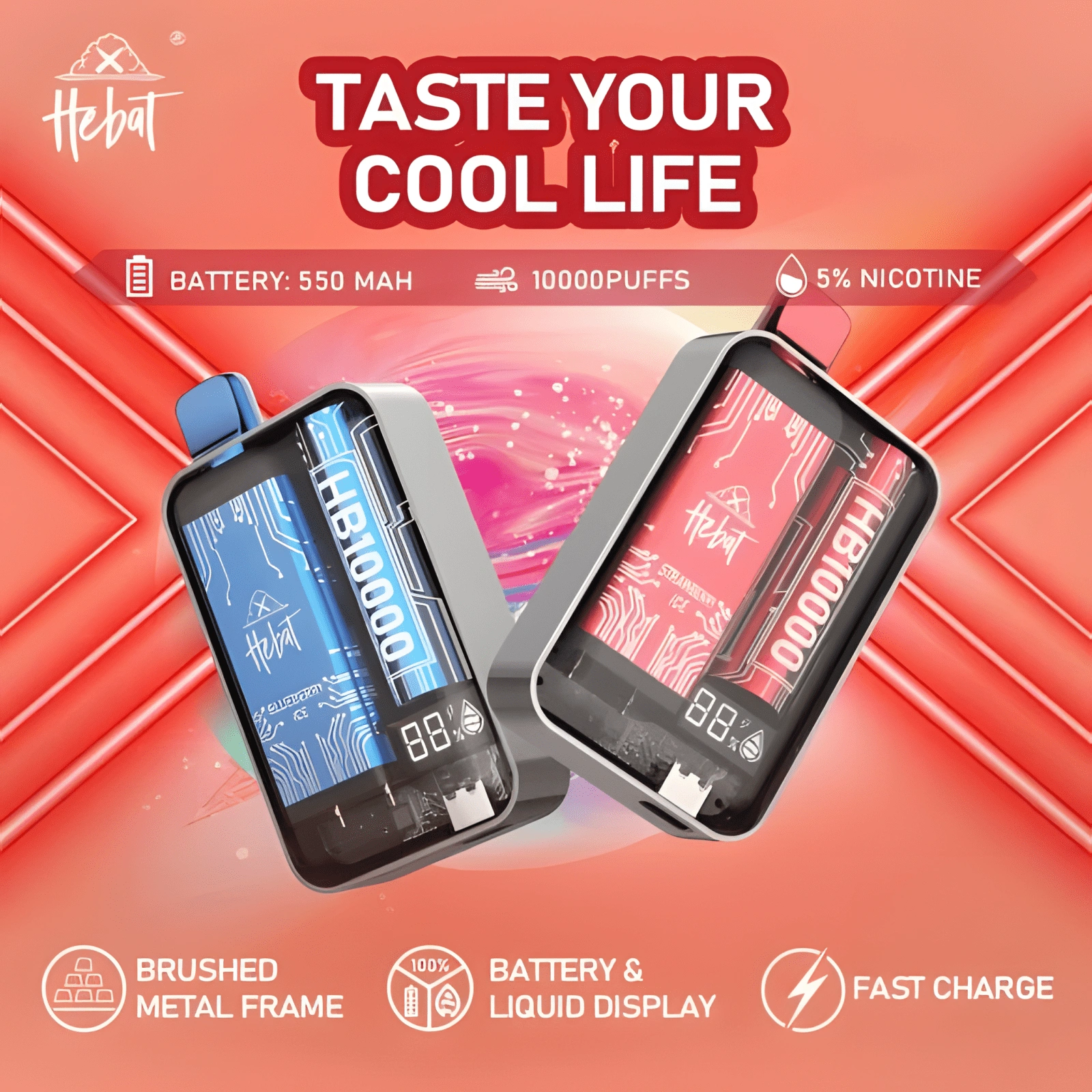 HEBAT 喜貝 10000 Puffs 拋棄式電子菸推薦|大煙量・16 款口味|台灣現貨 2 喜貝 Hebat 10000 Puffs 拋棄式電子煙 高續航大煙量多口味便攜小煙推薦 產品實拍