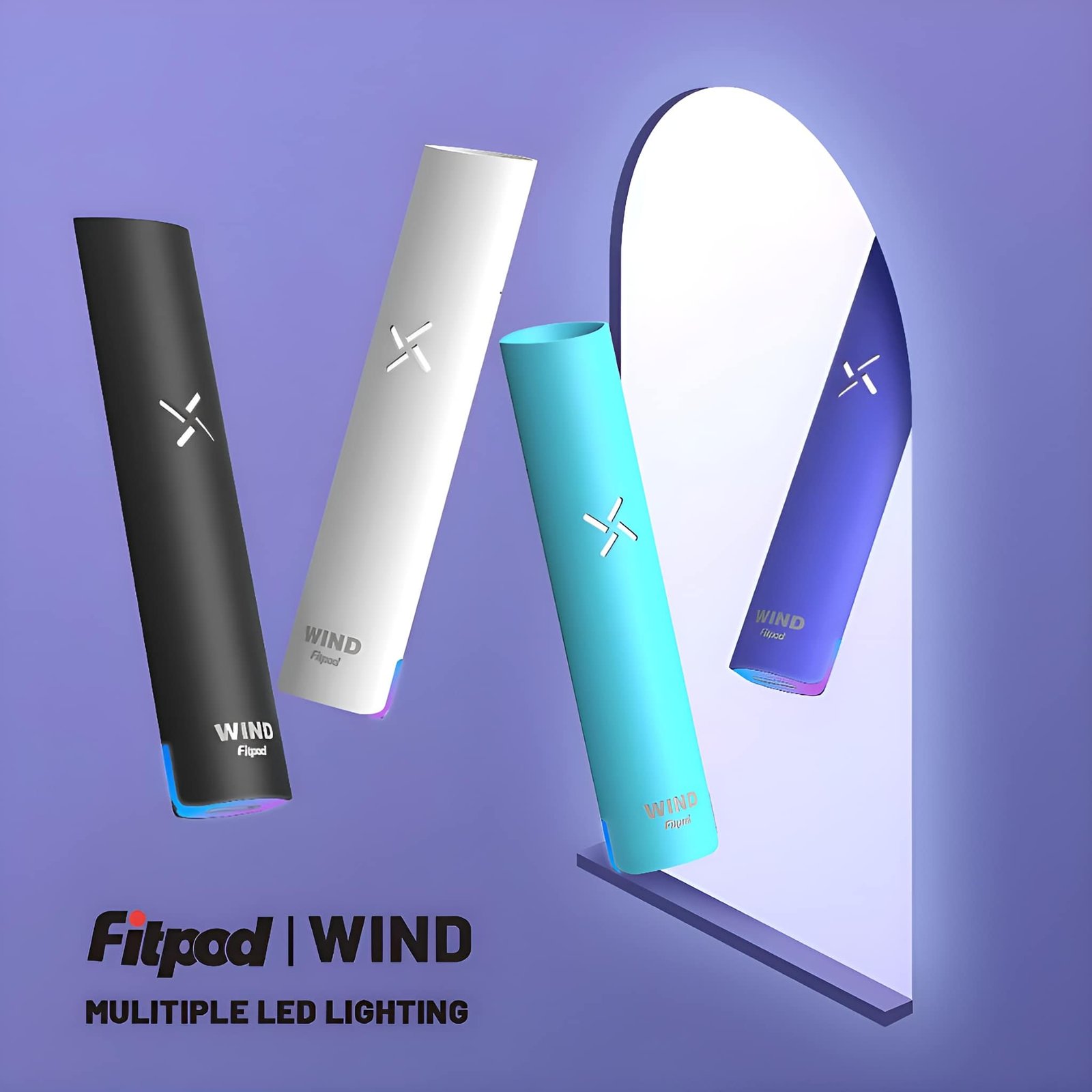 Fitpod Wind 氣流桿推薦|一代發光主機・四檔調節・通配一代煙彈 1 Fitpod Wind 氣流桿 一代發光主機 四檔調節 通配一代煙彈 產品實拍