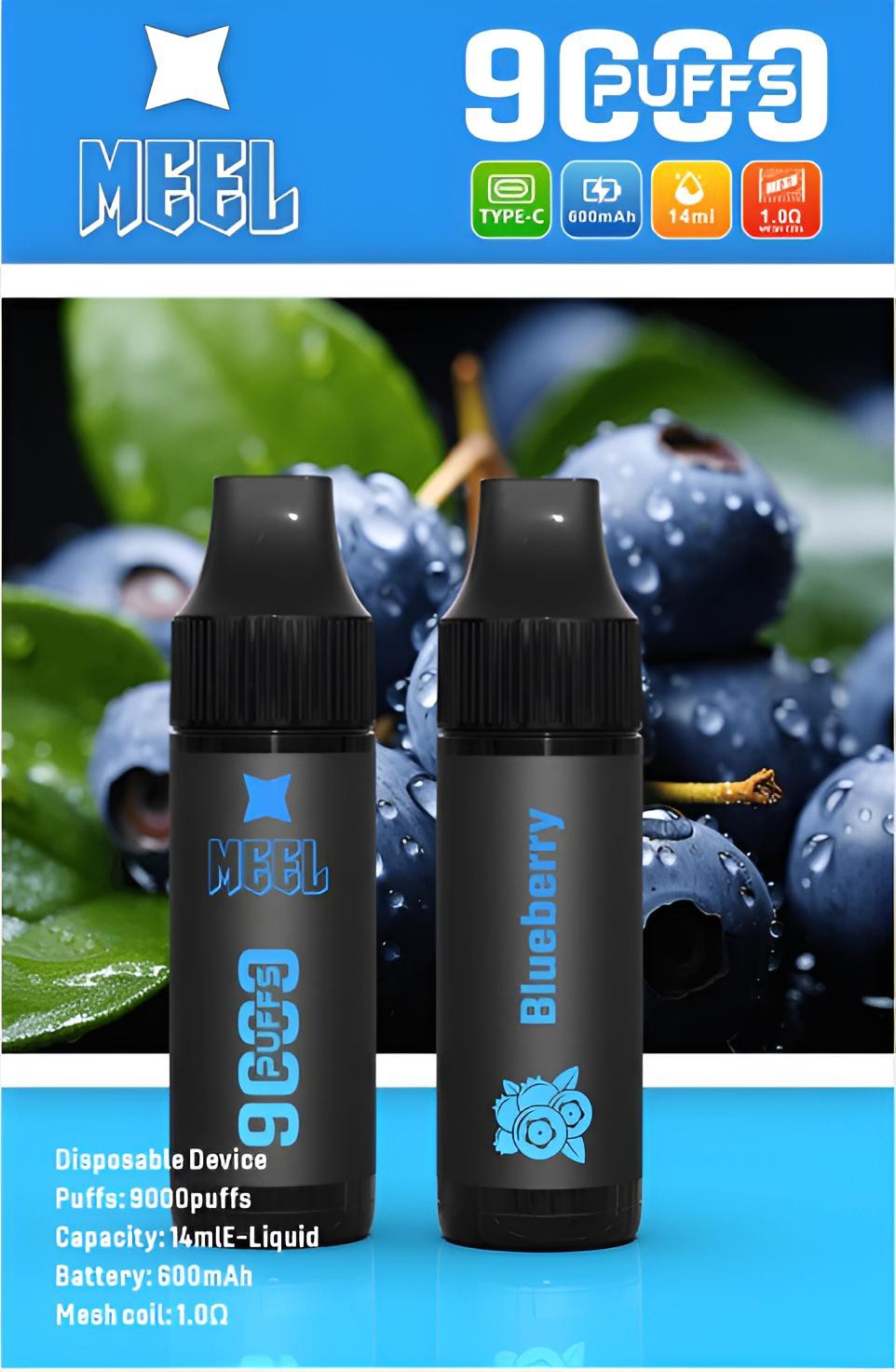 MEEL 9000 Puffs 拋棄式電子菸推薦|長續航・9 款口味|台灣現貨 2 MEEL 9000 Puffs 一次性電子煙 高性能長續航多口味拋棄式 台灣現貨 產品實拍