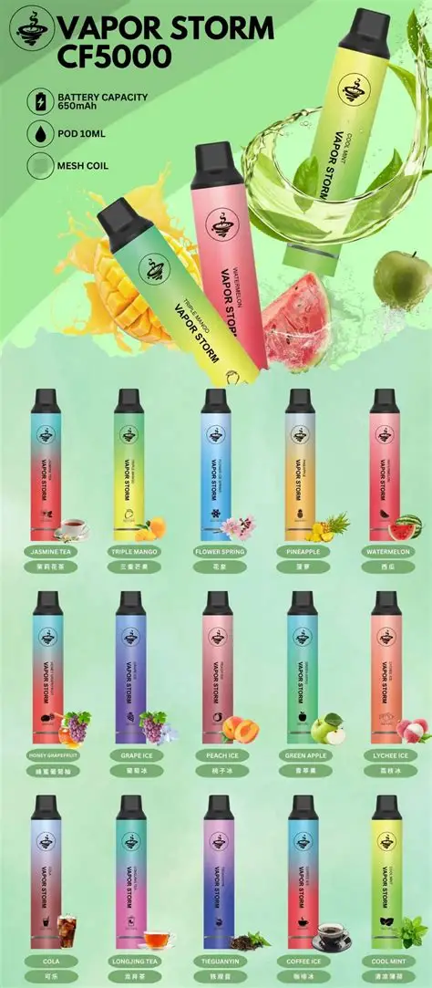 VAPOR STORM 5000 PUFFS 拋棄式電子菸推薦|飛霧發光一次性煙桿|台灣現貨 1 VAPOR STORM 5000 PUFFS 拋棄式電子煙 飛霧發光一次性電子煙桿 產品實拍